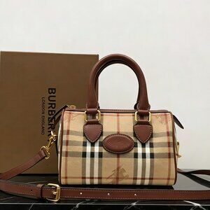 Burberry Mini Check Bowling Bag